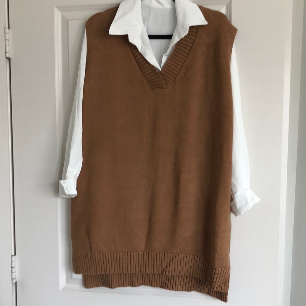 Oversized Sweater Vest